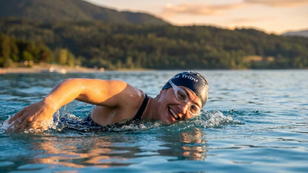 Triatlon Laguna run en Cuicocha